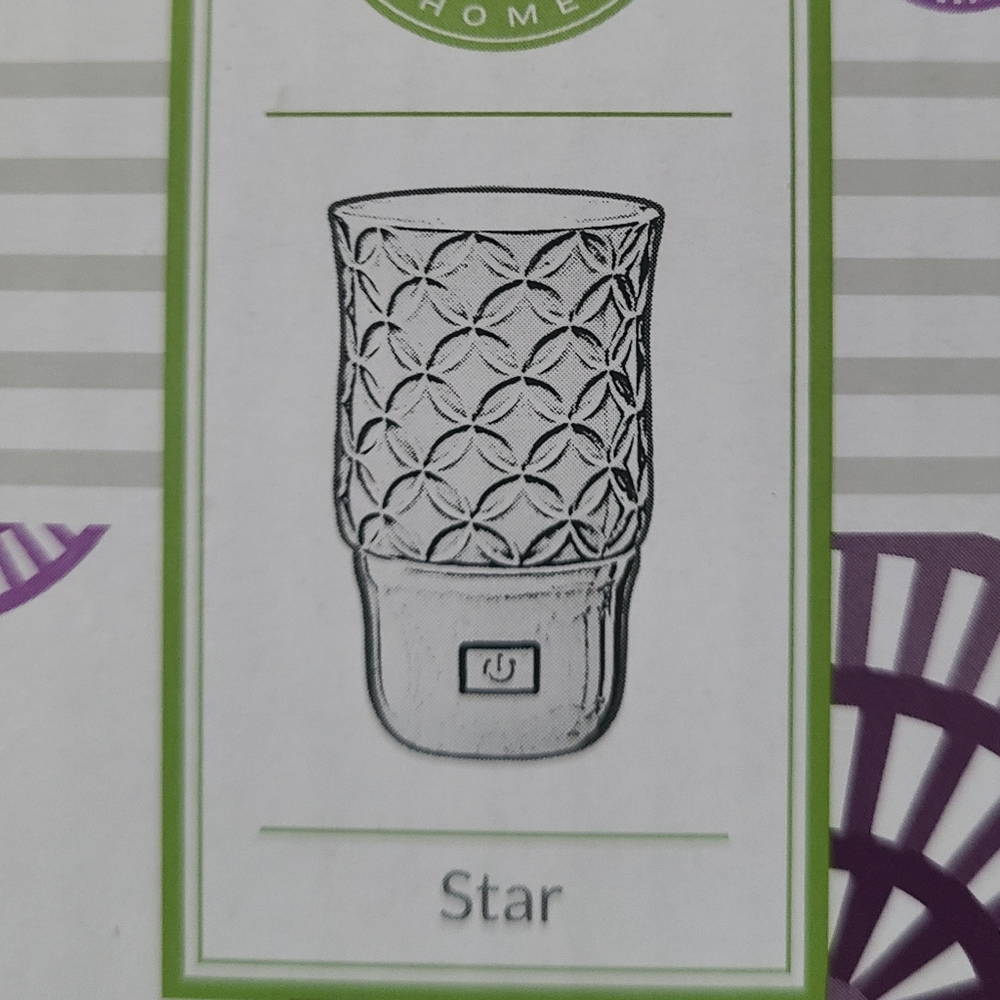 Scentsy mini warmer; Wall Plug: Star style